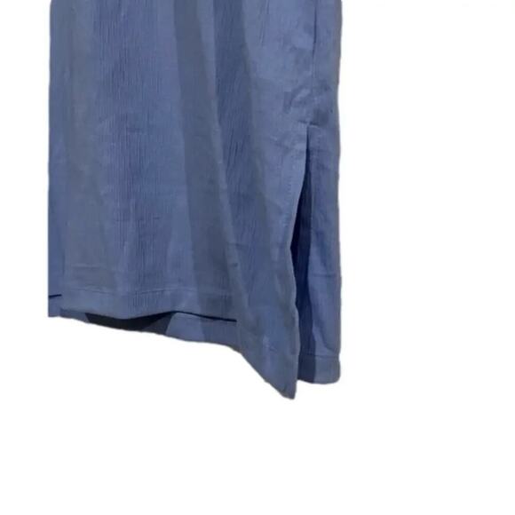 Jessica Simpson Women's Dress Midi Crinkle Knit Blue Size Medium NWT - Picture 3 of 4